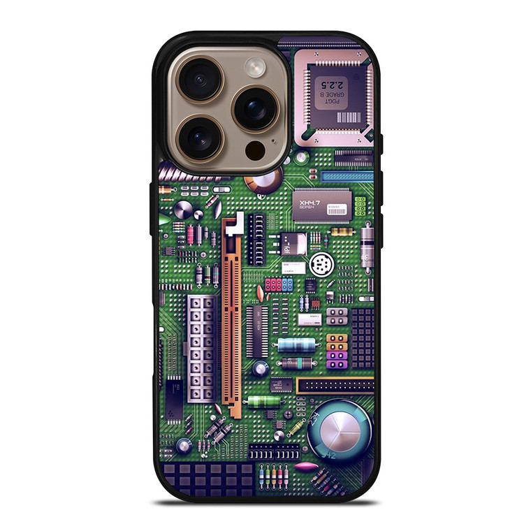 MOTHERBOARD CIRCUIT BOARD COMPUTER iPhone 16 Pro Case Cover