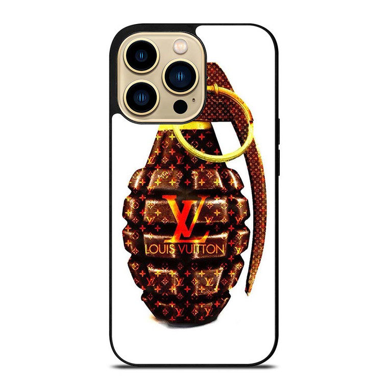 LOUIS VUITTON LV LOGO GOLDEN GRENADE iPhone 14 Pro Max Case Cover