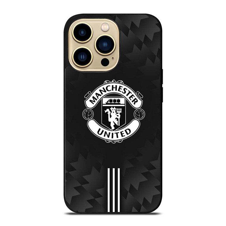 MANCHESTER UNITED BLACK LOGO iPhone 14 Pro Max Case Cover