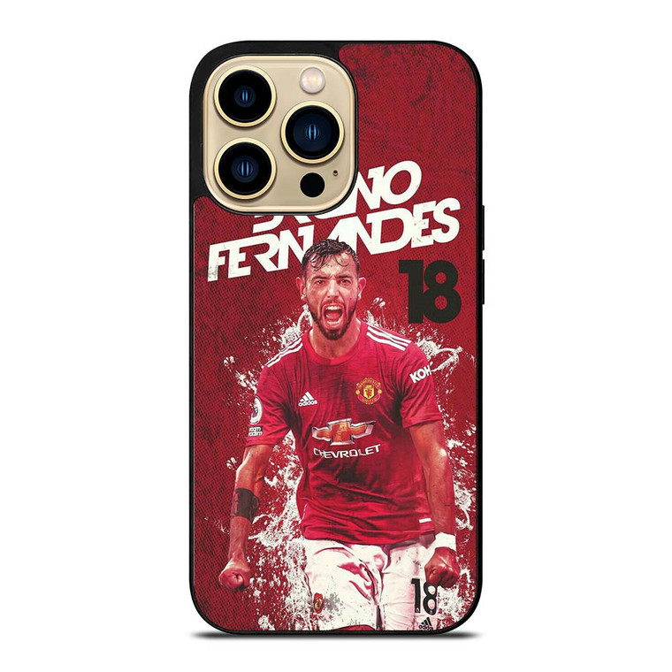 MANCHESTER UNITED BRUNO FERNANDES iPhone 14 Pro Max Case Cover