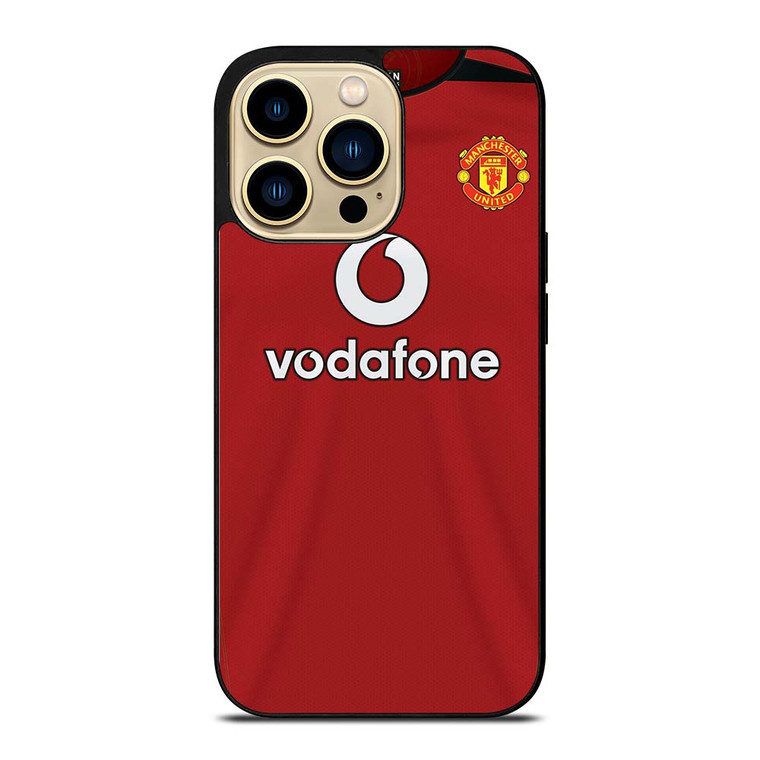MANCHESTER UNITED FC CLASSIC JERSEY VODAFONE iPhone 14 Pro Max Case Cover