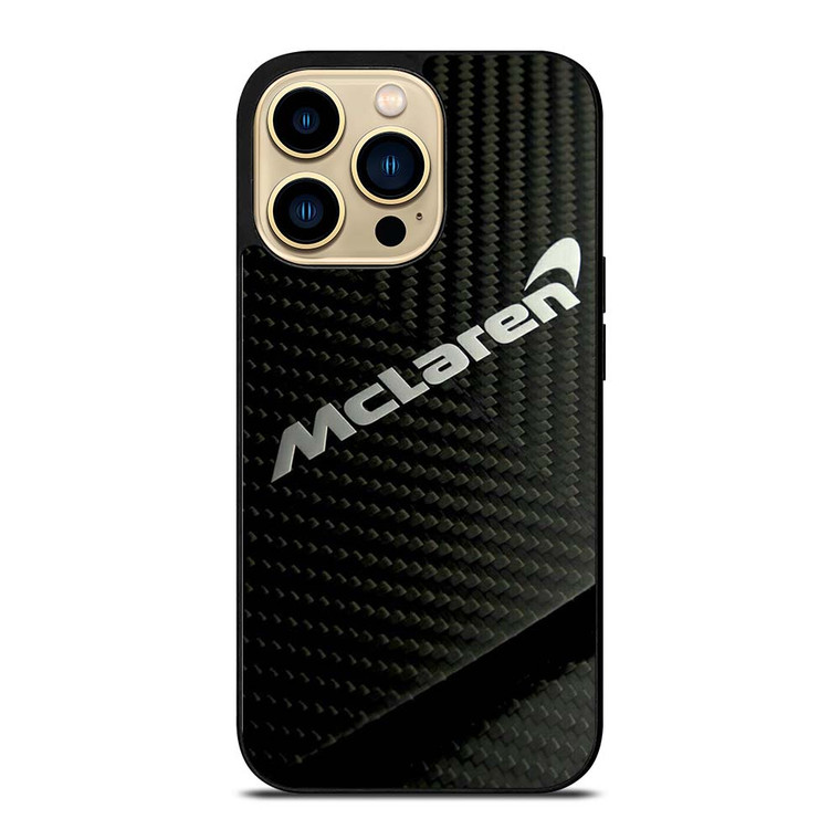 MCLAREN CAR LOGO CARBON iPhone 14 Pro Max Case Cover