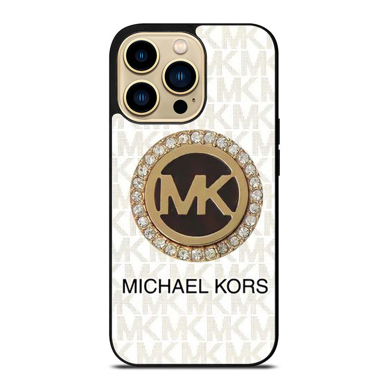 MICHAEL KORS MK LOGO DIAMOND iPhone 14 Pro Max Case Cover