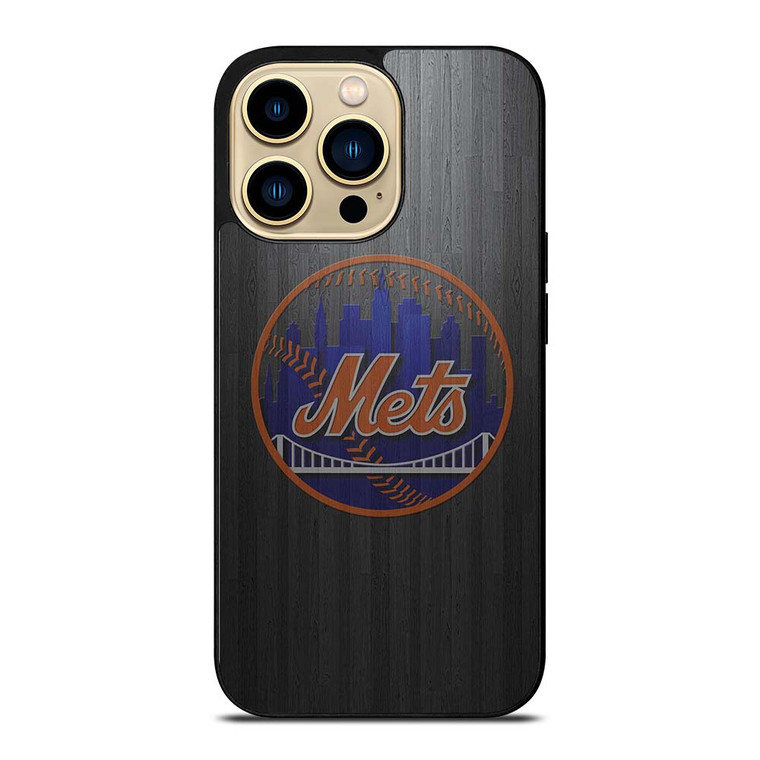 NEW YORK METS WOODEN LOGO iPhone 14 Pro Max Case Cover