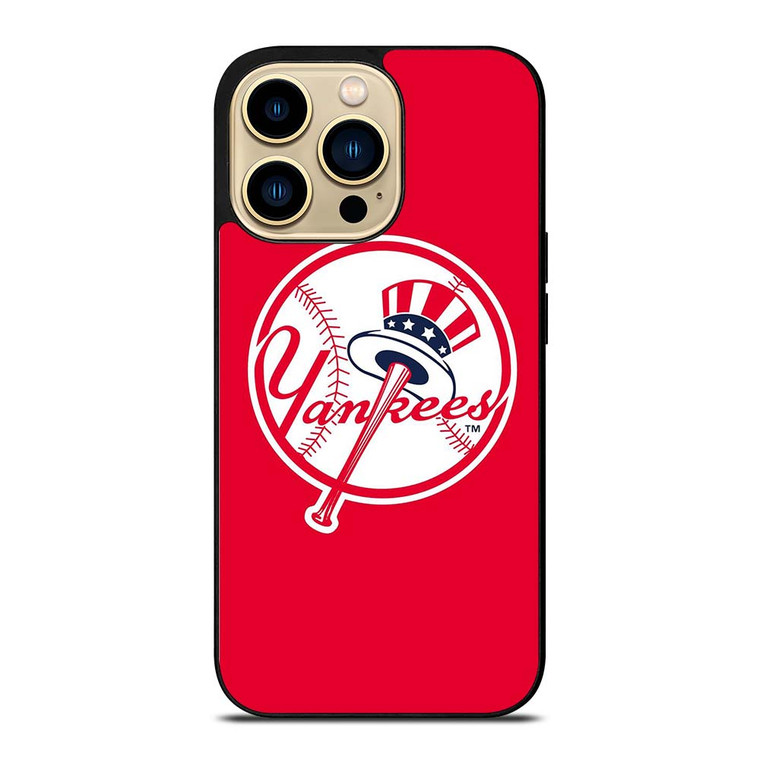 NEW YORK YANKEES BASEBALL CLUB LOGO RED iPhone 14 Pro Max Case Cover
