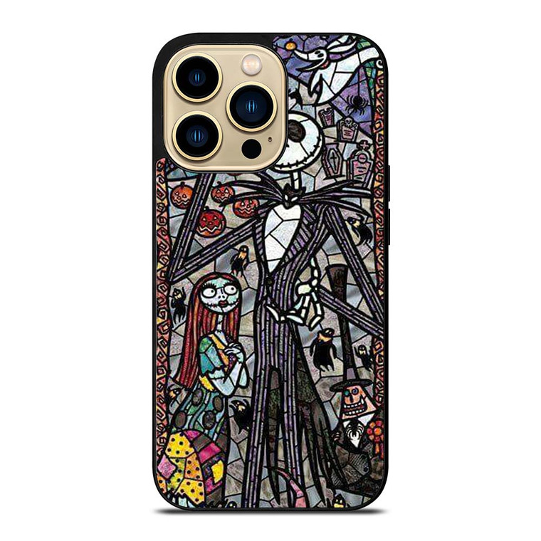 NIGHTMARE BEFORE CHRISTMAS ART GLASS iPhone 14 Pro Max Case Cover