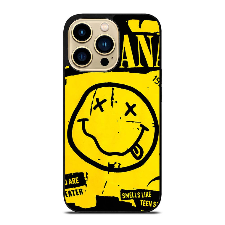NIRVANA ROCK BAND SMILEY iPhone 14 Pro Max Case Cover