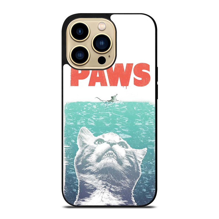 PAWS FUNNY JAWS CAT iPhone 14 Pro Max Case Cover