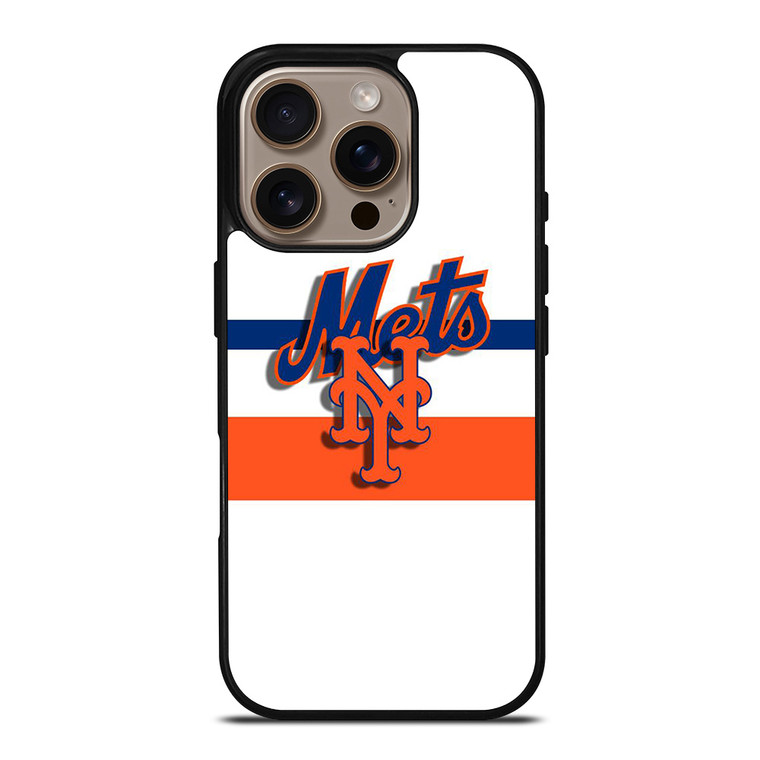 NEW YORK METS LOGO BASEBALL TEAM ICON iPhone 16 Pro Case Cover