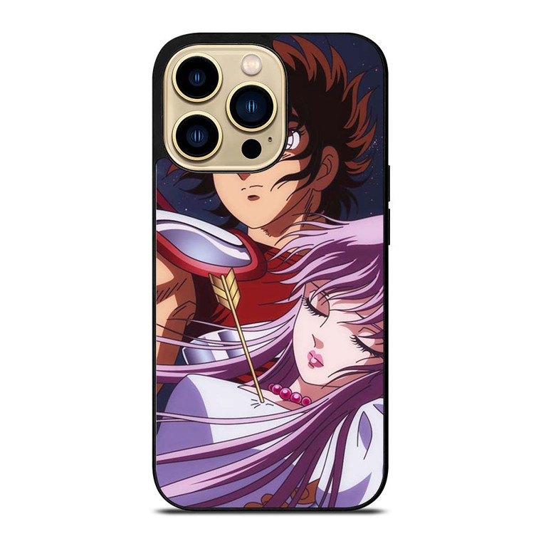 SAINT SEIYA PEGASUSAND PRINCESS ATHENA iPhone 14 Pro Max Case Cover