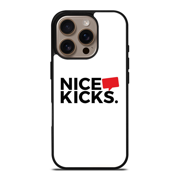 NICE KICKS SNEAKERS LOGO iPhone 16 Pro Case Cover