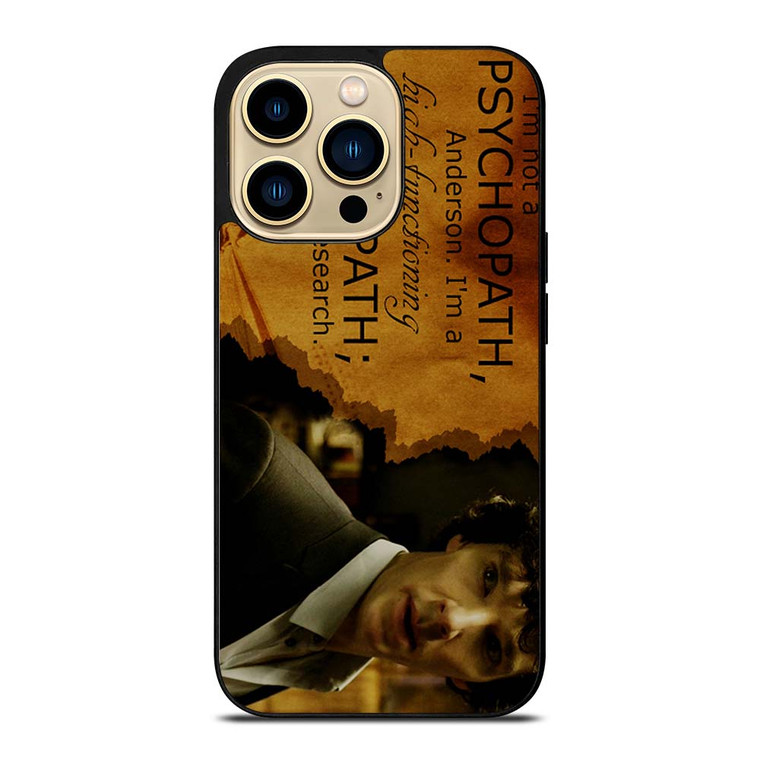 SHERLOCK HOLMES PSYCHOPATH iPhone 14 Pro Max Case Cover