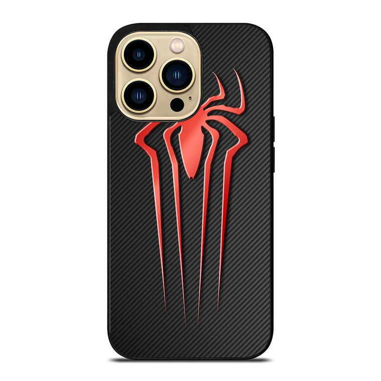 SPIDERMAN CARBON LOGO iPhone 14 Pro Max Case Cover