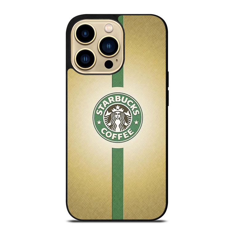 STARBUCKS COFFEE GREEN STRIPE iPhone 14 Pro Max Case Cover