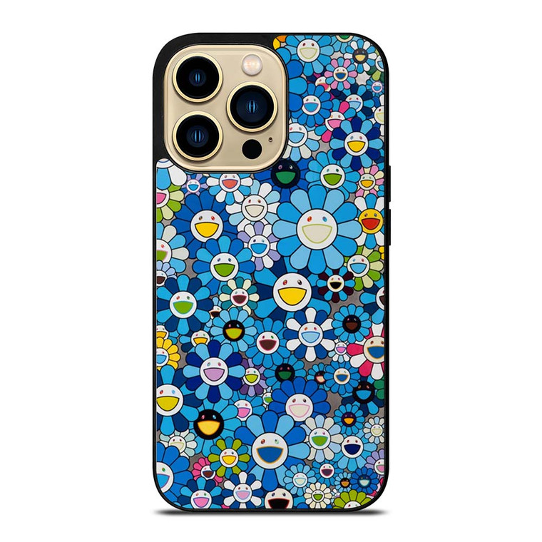 TAKASHI MURAKAMI FLOWERS BLUE iPhone 14 Pro Max Case Cover
