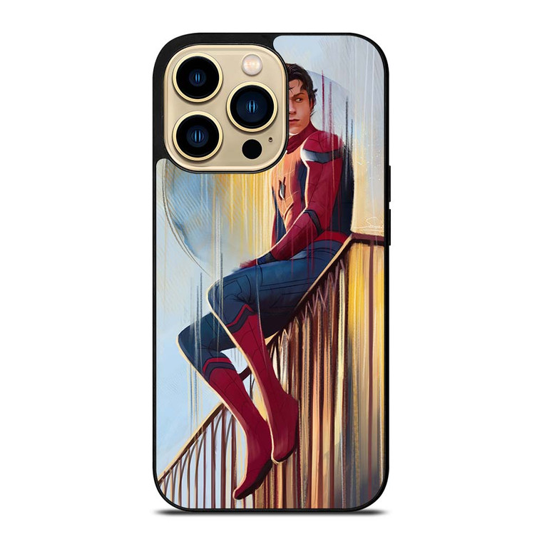 TOM HOLLAND SPIDERMAN ART iPhone 14 Pro Max Case Cover