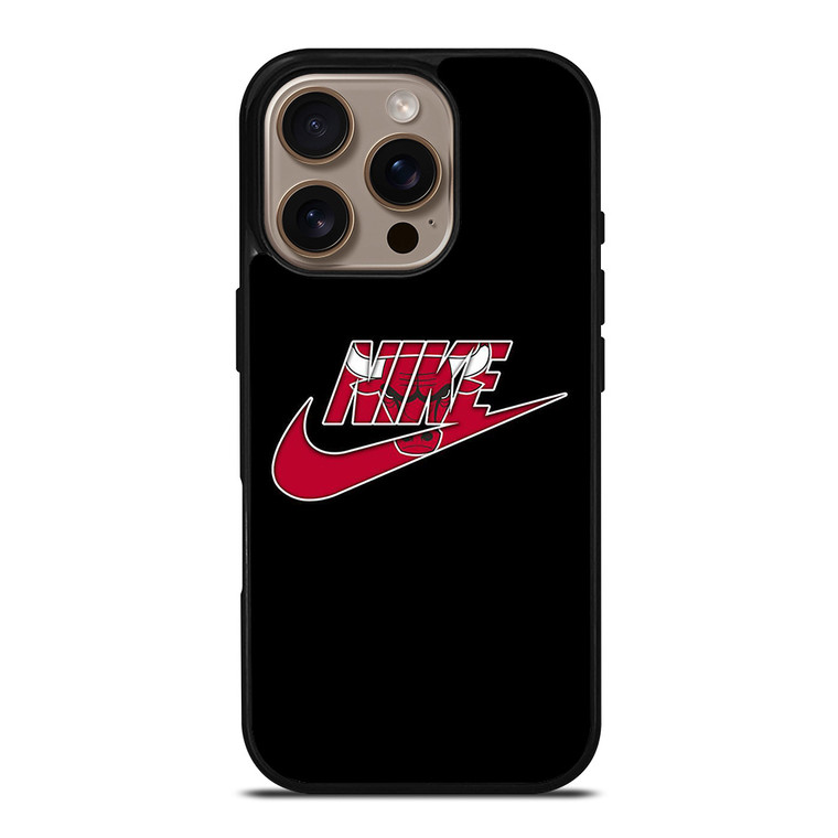 NIKE SWOOSH CHICAGO RED BULL BASKETBALL TEAM LOGO iPhone 16 Pro Case Cover NIKE SWOOSH CHICAGO RED BULL BASKETBALL TEAM LOGO iPhone 16 Pro Case Cover