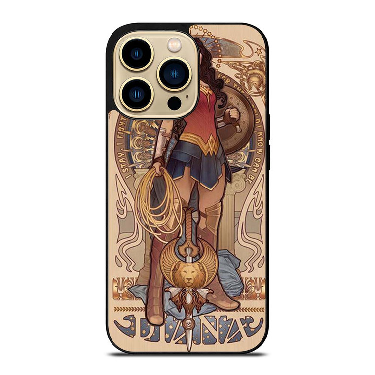 WONDER WOMAN DIANA ART iPhone 14 Pro Max Case Cover