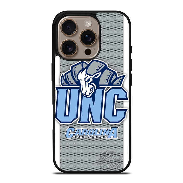 NORTH CAROLINA TAR HEELS LOGO BASKETBALL UNIVERSITY MASCOT iPhone 16 Pro Case Cover