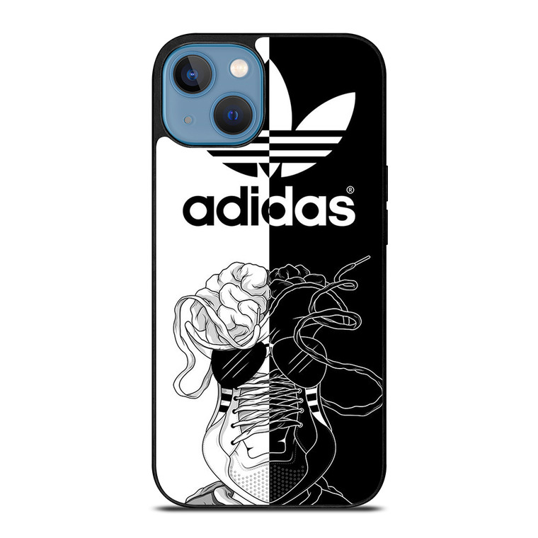 ADIDAS BLACK & WHITE iPhone 13 Case Cover