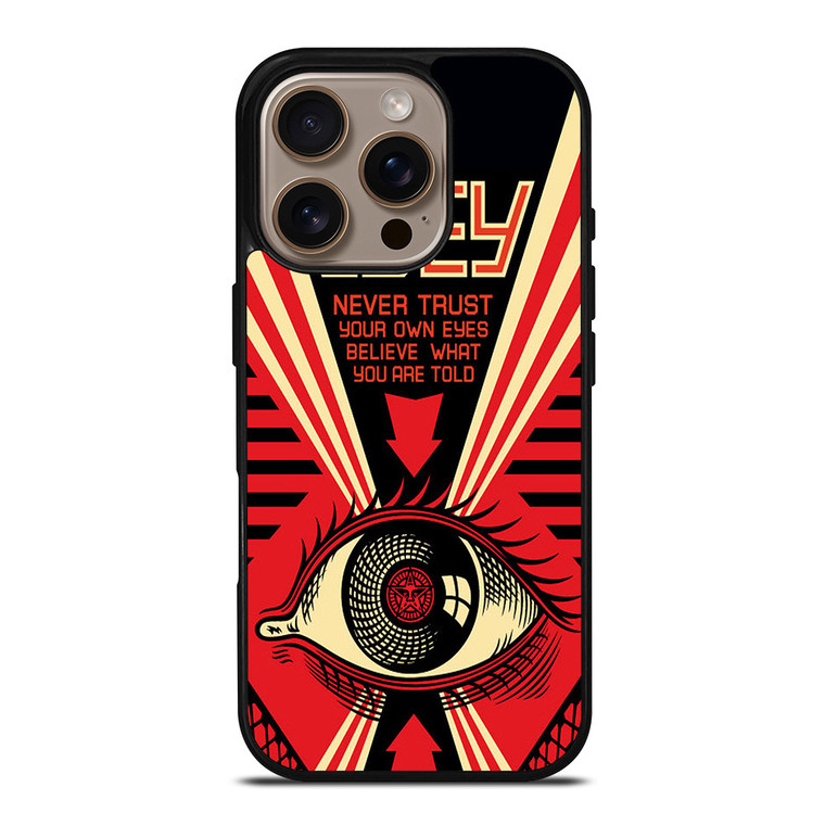 OBEY NEVER TRUST YOUR OWN EYES iPhone 16 Pro Case Cover