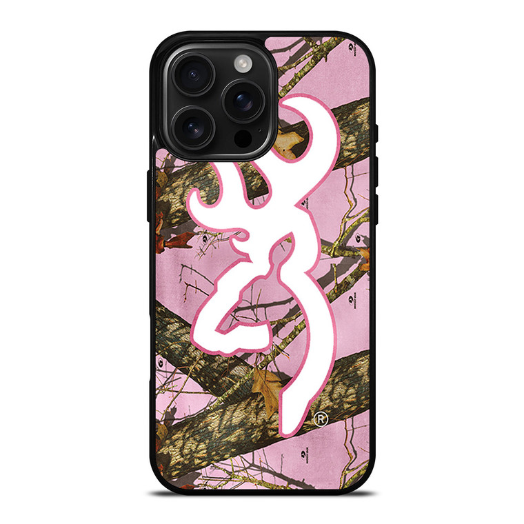CAMO BROWNING PINK iPhone 16 Pro Max Case Cover
