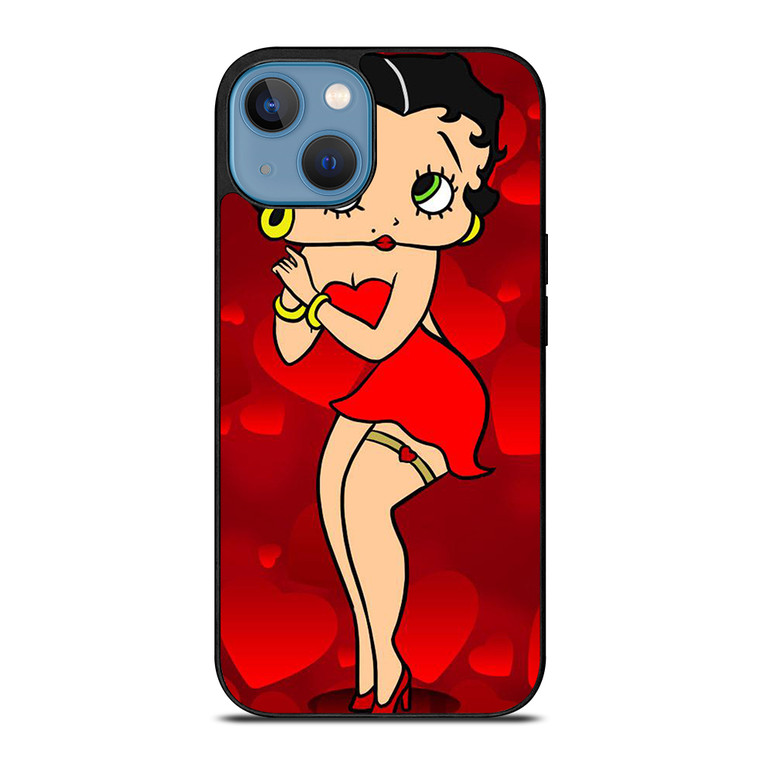 BETTY BOOP CARTOON LOVE iPhone 13 Case Cover