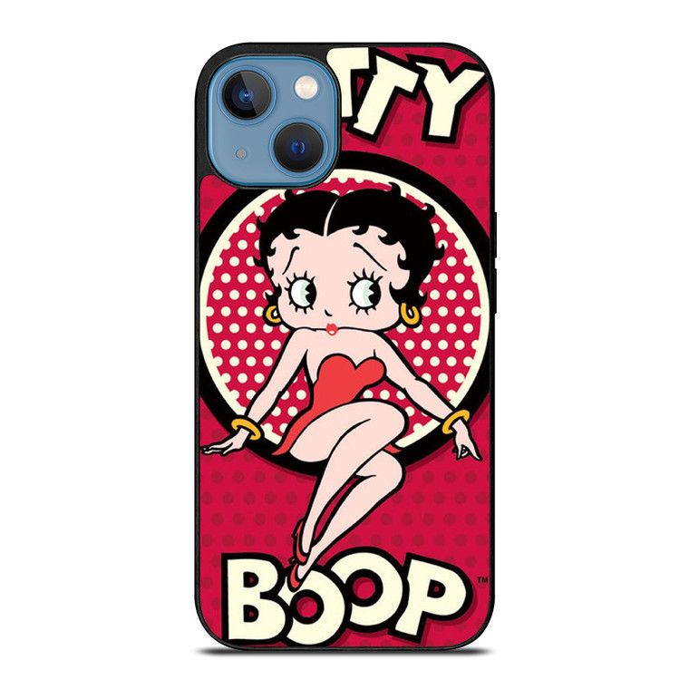 BETTY BOOP CARTOON POLKADOT iPhone 13 Case Cover
