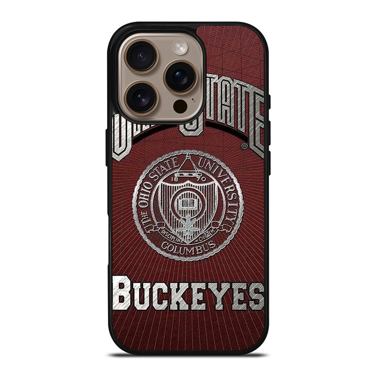 OHIE STATE BUCKEYES UNIVERSITY LOGO iPhone 16 Pro Case Cover