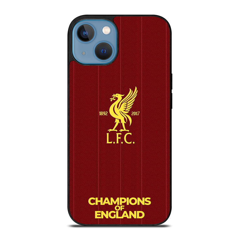 CHAMPIONS OF ENGLAND LIVERPOOL FC iPhone 13 Case Cover