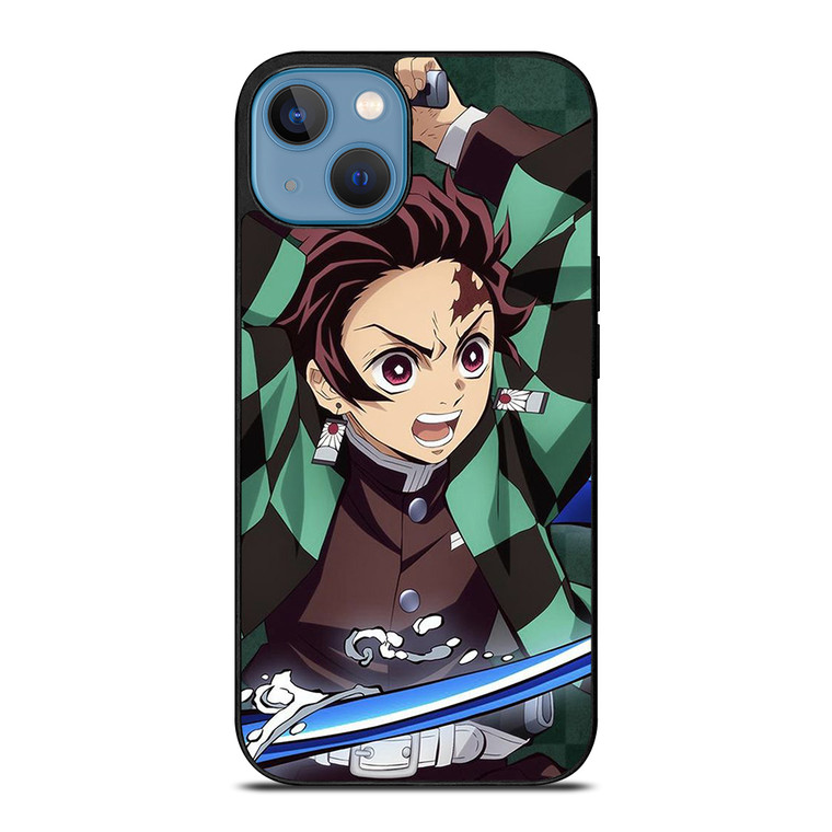 DEMON SLAYER TANJIRO KAMADO ANIME CARTOON iPhone 13 Case Cover