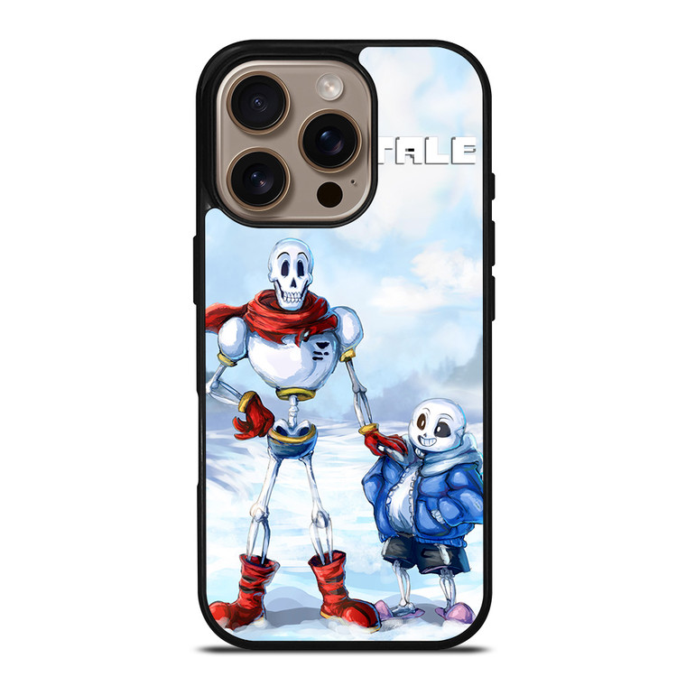 PAPYRUS AND UNDERTALE iPhone 16 Pro Case Cover