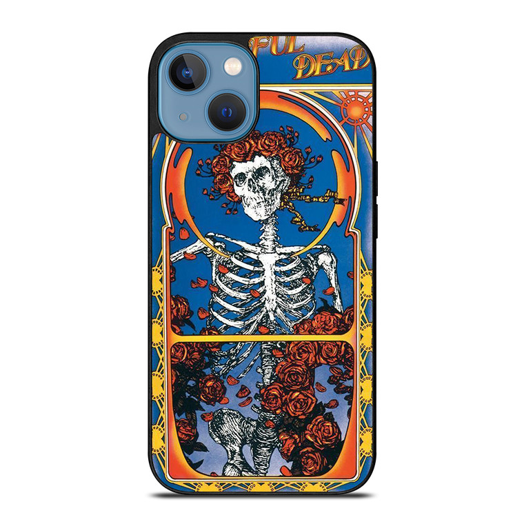 GRATEFUL DEAD SKULL AND ROSE 3 iPhone 13 Case Cover