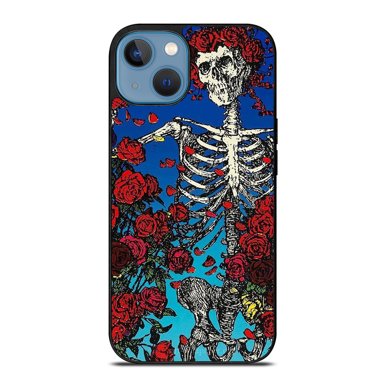 GRATEFUL DEAD SKULL AND ROSE iPhone 13 Case Cover