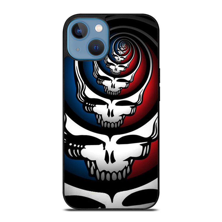GRATEFUL DEAD SKULL LOGO ART iPhone 13 Case Cover