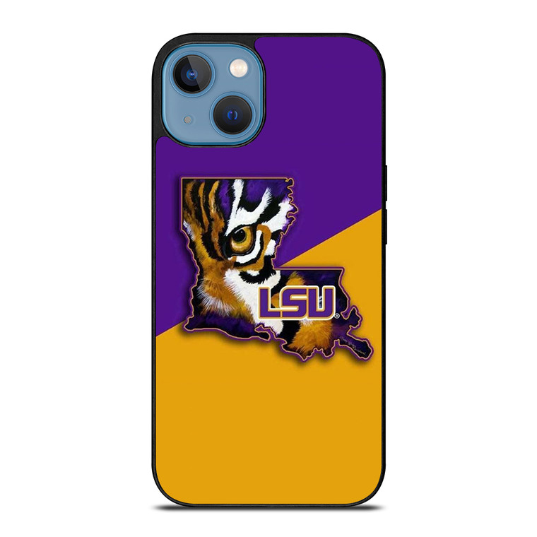 LSU TIGERS LOUISIANA STATE UNIVERSITY FOOTBALL ICON iPhone 13 Case Cover