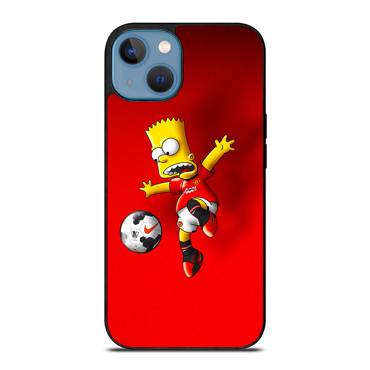 MANCHESTER UNITED BART SIMPSON iPhone 13 Case Cover