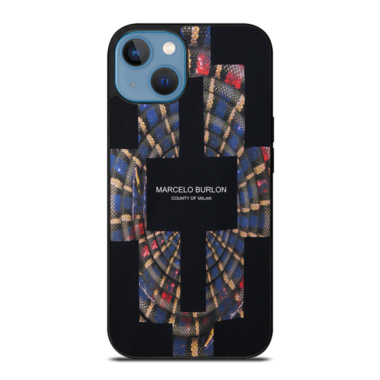 MARCELO BURLON COUNTY OF MILAN LOGO iPhone 13 Case Cover