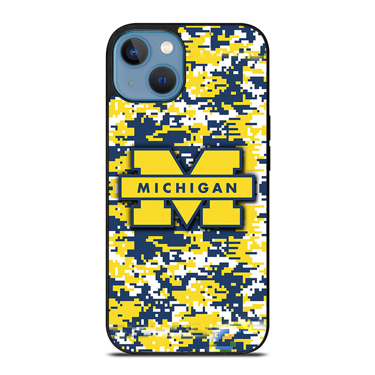 MICHIGAN WOLVERINES CAMO iPhone 13 Case Cover