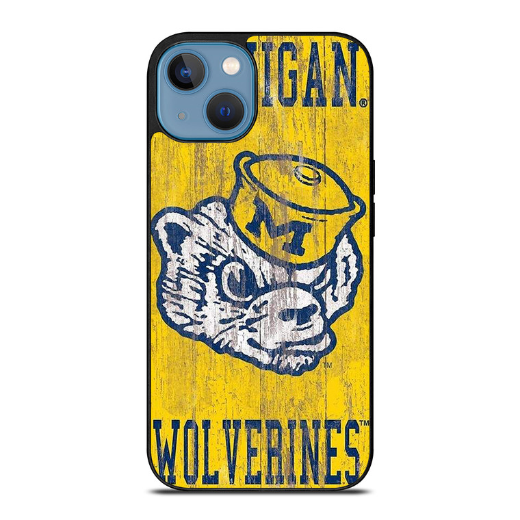 MICHIGAN WOLVERINES FOOTBALL UNIVERSITY ICON iPhone 13 Case Cover
