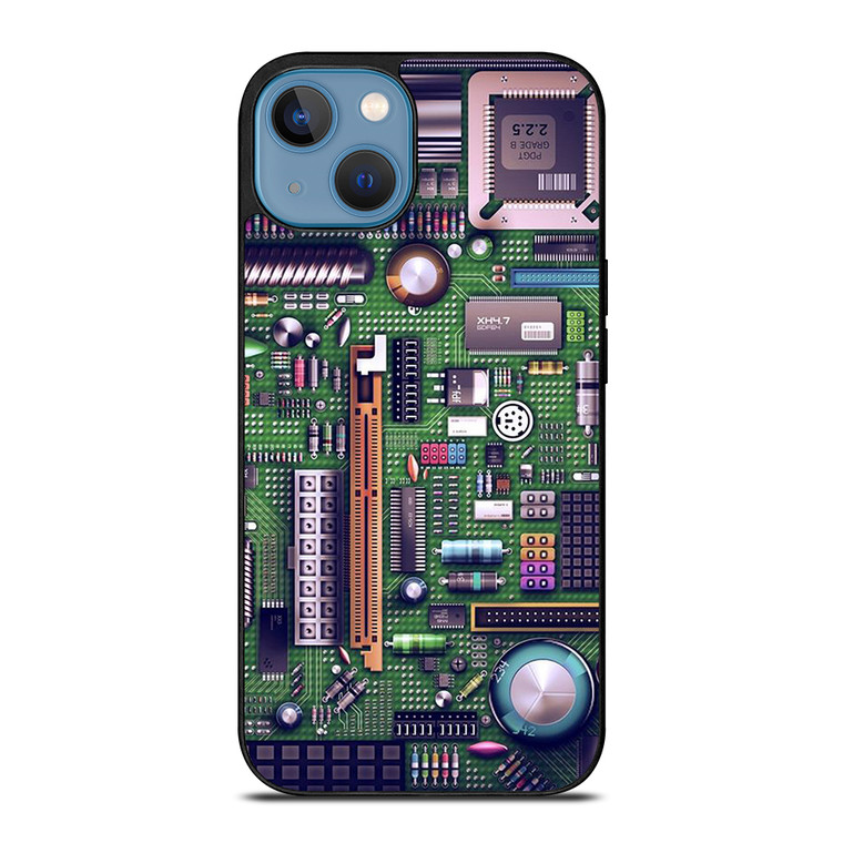 MOTHERBOARD CIRCUIT BOARD COMPUTER iPhone 13 Case Cover