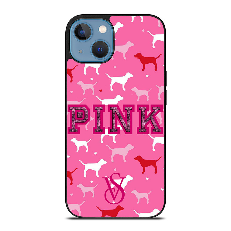 PINK DOG VICTORIA'S SECRET iPhone 13 Case Cover