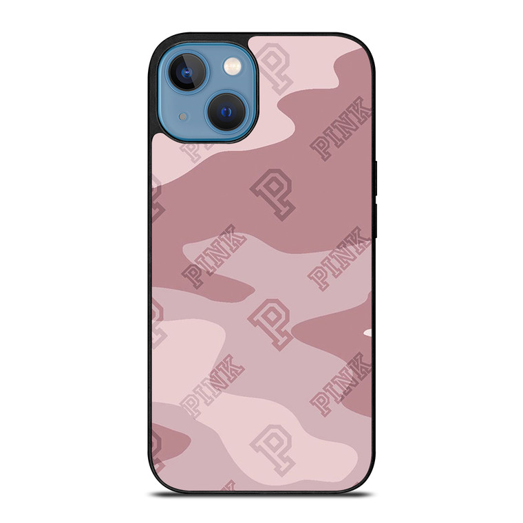 PINK NATION VICTORIA'S SECRET LOGO ICON CAMO iPhone 13 Case Cover