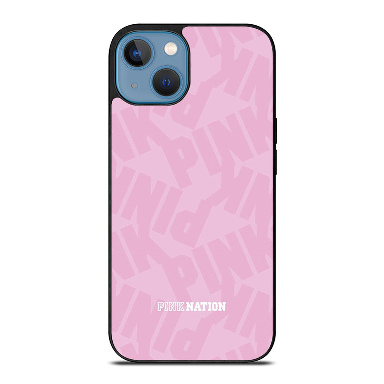 PINK NATION VICTORIA'S SECRET LOGO ICON iPhone 13 Case Cover