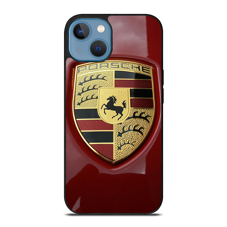 PORSCHE LOGO EMBLEM RED iPhone 13 Case Cover
