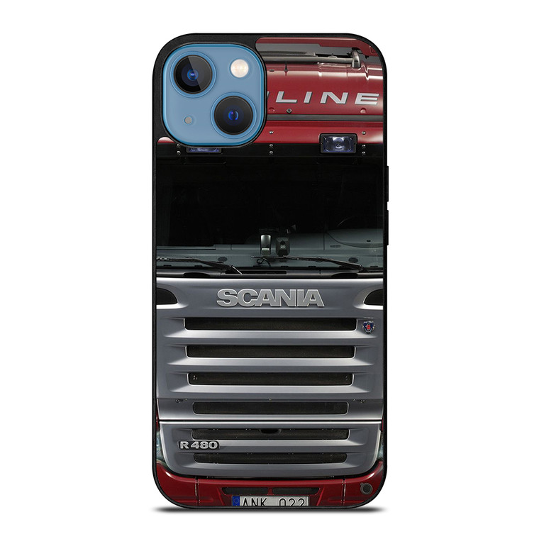 RED SCANIA TRUCK HIGHLINE iPhone 13 Case Cover