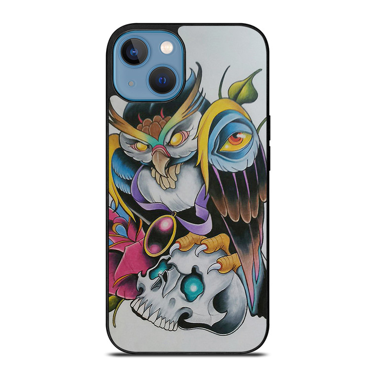 SUGAR SCHOOL OWL TATTOO iPhone 13 Case Cover