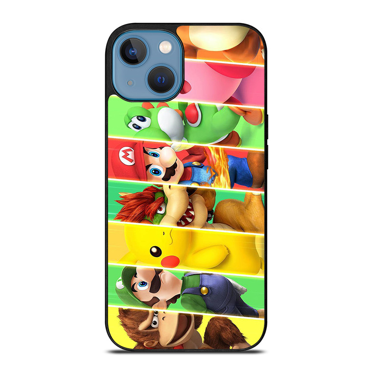 SUPER SMASH BROSS CHARACTERS iPhone 13 Case Cover