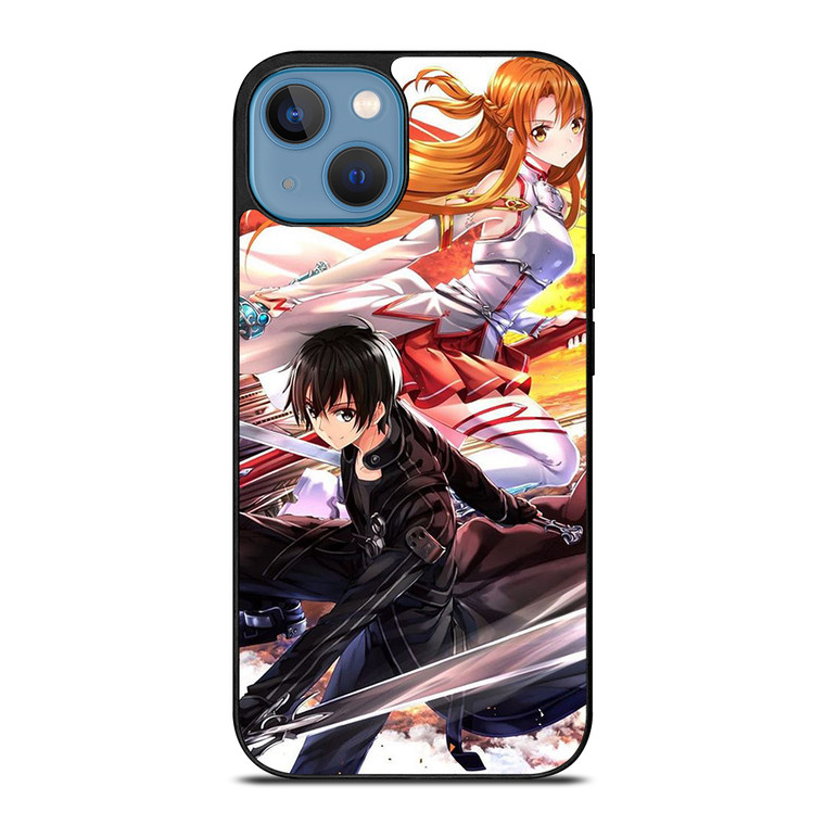 SWORD ART ONLINE SAO KIRITO AND ASUNA iPhone 13 Case Cover
