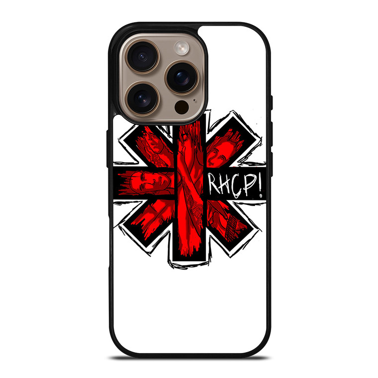 RED HOT CHILI PEPPERS LOGO WHITE iPhone 16 Pro Case Cover